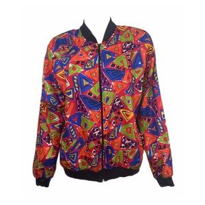 Vintage Rare Colorful Windbreaker SZ L / 12